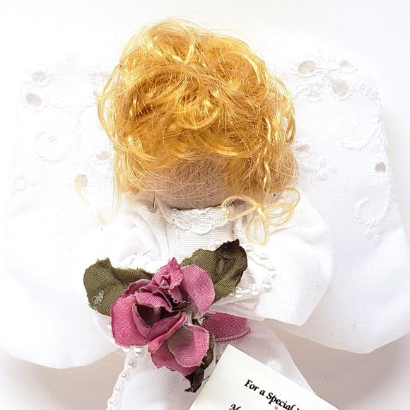 Angel Marycana San Jose Handmade Figurine Flower White Lace For a Special Mother - Picture 4 of 8